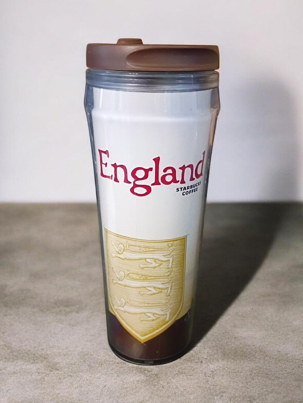 Starbucks England Avrylic Travel Coffee Tumbler Global Icon Series 12oz Rare